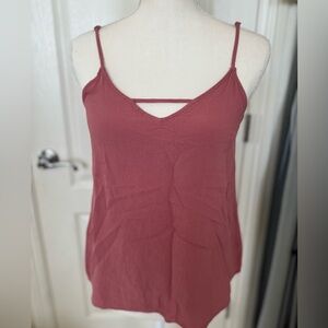 Size small pink keyhole top